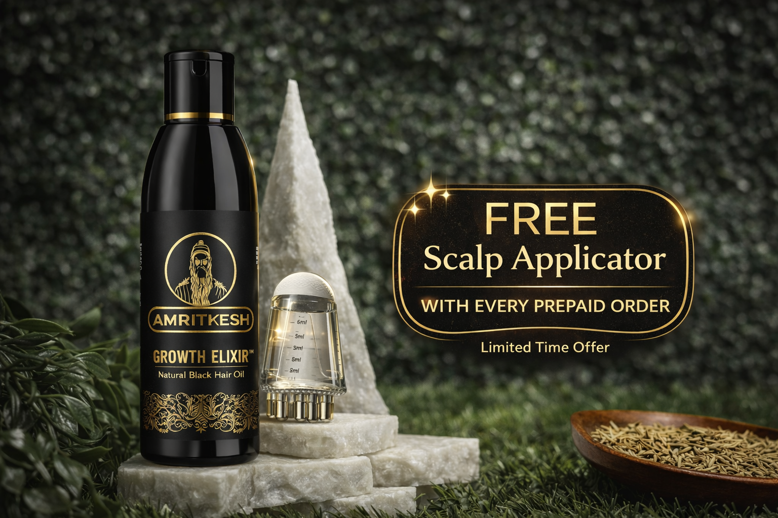 Deeply Conditioning Hair Growth Oil for Hair Fall, Alopecia, Balding and Dandruff