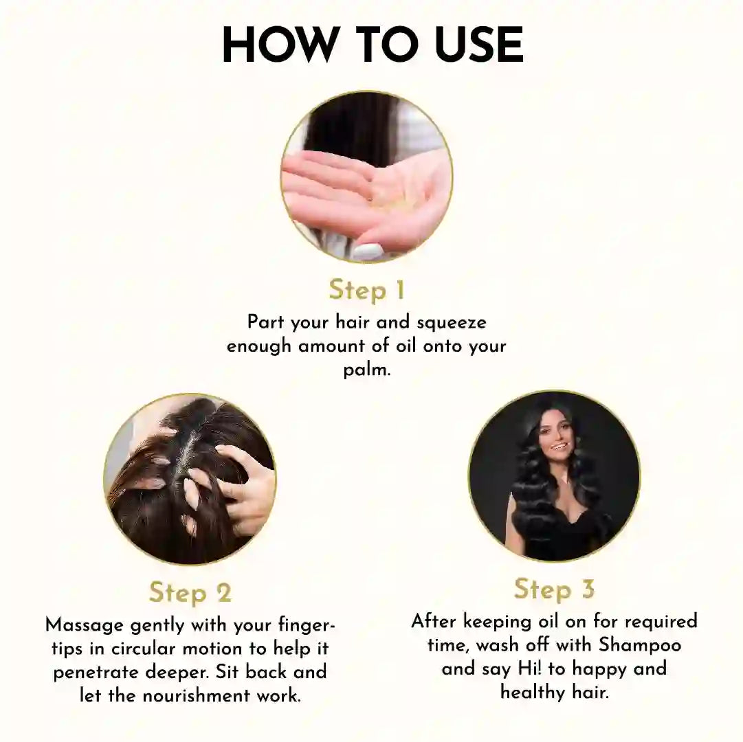 Deeply Conditioning Hair Growth Oil for Hair Fall, Alopecia, Balding and Dandruff